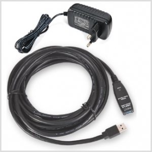넥스트 NEXT-USB05U3PW USB3.0 리피터 5M 케이블(DC 5V 아답터포함)