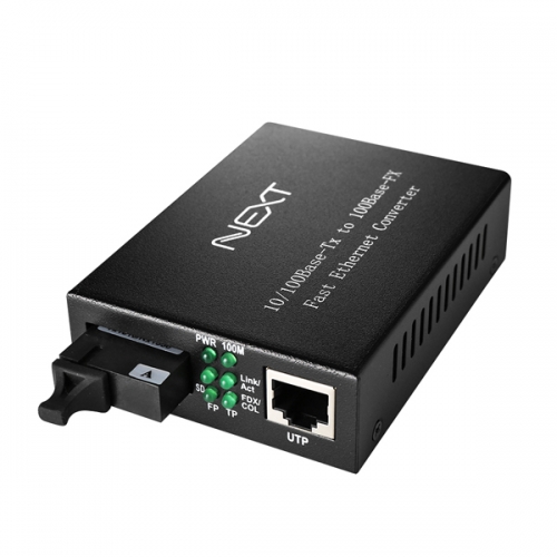 넥스트 NEXT-200FSCSW40B 10/100Mbps 1Core SC타입 광미디어 컨버터