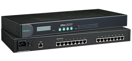 MOXA 목사 NPORT 5610-16 16PORT RS-422/485 디바이스 서버/ DB9 Male/ 921.6Kbps지원/ 렉가이드 포함