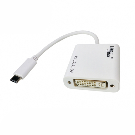 랜스타 LS-USB31-DVI USB 3.1 Type C 신호변환 컨버터(DVI), Full HD 60Hz 지원