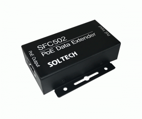 솔텍 SFC502 10/100Mbps TP 1포트 POE Extender, 15Watt