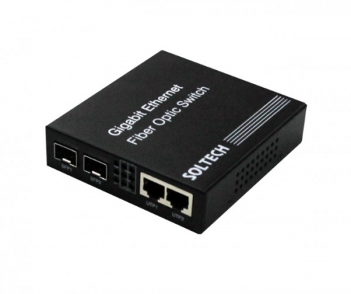 솔텍 SFC300G 10/100/1000Mbps TP 2포트 to 1000Mbps SFP 2슬롯 Fiber Optic Switch HUB