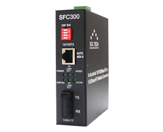 솔텍 SFC300-CM 10/100Mbps TP 1포트 + 광 1포트 100Mbps, 멀티모드 2km