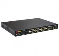 솔텍 SFC4500T 10/100/1000Mbps TP 24포트 + SFP 4슬롯 (Combo Port : 23,24), S-Ring Support