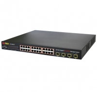 솔텍 SFC4500HP  10/100/1000Mbps TP 24포트 + SFP 4슬롯(Combo Port : 23,24), S-Ring Support