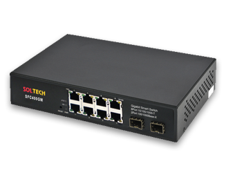 솔텍 SFC400GM 10/100/1000Mbps TP 8포트 + SFP 2슬롯 Fiber Optic Switch