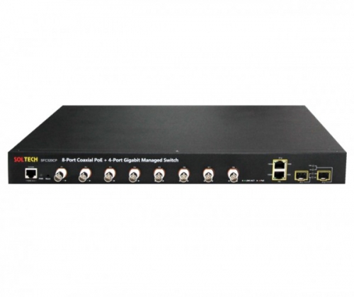솔텍 SFC320CP 10/100/1000Mbps TP 2포트 + POE BNC 8포트 + SFP 2슬롯