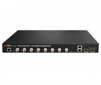 솔텍 SFC320CP 10/100/1000Mbps TP 2포트 + POE BNC 8포트 + SFP 2슬롯