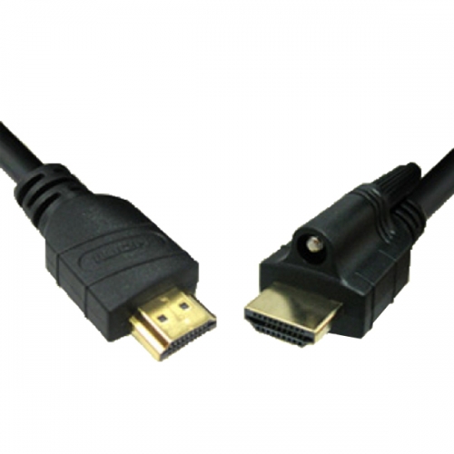LANstar 라인업시스템 LS-HDMI-LMM-5M HDMI LOCK 1.4케이블, 19P M／M, Black(나사형), 5M
