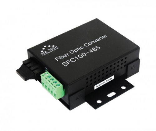 솔텍 SFC100-485SCSW/A Fiber Optic Serial Converter RS-422/485, 싱글모드(WDM) 20km, 1550/1310nm