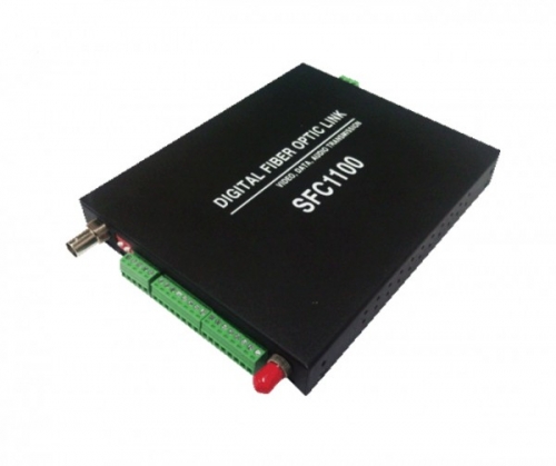 솔텍 SFC1100-1V1D 1비디오, 1데이터 신호를 1개의 Fiber를 통하여 장거리 전송