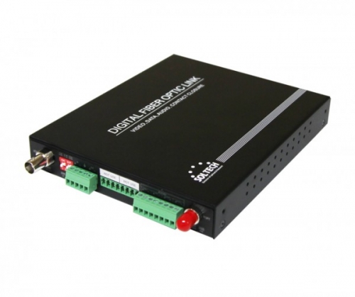 솔텍 SFC1100-1V1D1A 1비디오, 1데이터, 1오디오 신호를 1개의 Fiber를 통하여 장거리 전송