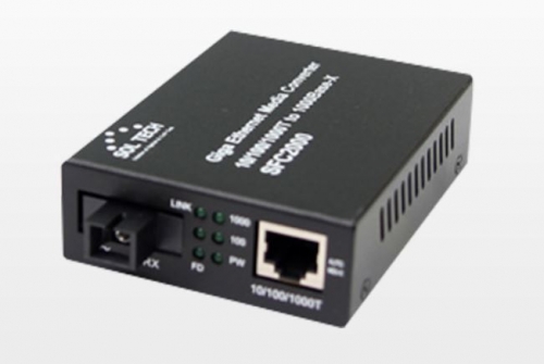 솔텍 SFC2000-TWL40/B 10/100/1000Base-T to 1000Base-LX (SC,SM,40km),1-Fiber(WDM)