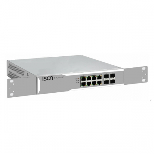 ISON IS-RG512-2F-2A  (MOQ:300)12-port Gigabit Rack Mount Managed Layer 2/4 Industrial Ethernet Switch