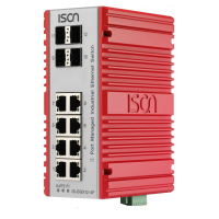 ISON IS-DG512-4F 12-port Gigabit Din-Rail Managed Layer 2/4 Industrial Ethernet Switch