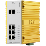 ISON IS-DG508P-2F-6 8-ports Din-Rail Managed Layer 2/4 Industrial PoE Switch
