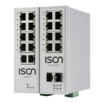 ISON IS-DH310P-2F-8 10-ports Din-Rail unmanaged Layer 2 Industrial PoE Switch