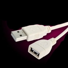 ML-U2F010 USB 2.0 M/F 연장 몰딩 케이블 1M