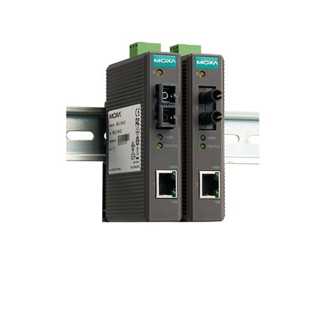 MOXA 목사 IMC-21-M-ST Industrial 10/100BaseT(X) to 100BaseFX media converter, multi-mode, ST connector