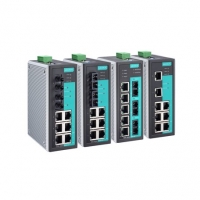MOXA 목사EDS-408A-1M2S-SC  Entry-level managed Ethernet switch with 5 10/100BaseT(X) ports, 1 100BaseFX multi-mode port, 2 100BaseFX single-mode ports with SC connectors, 0 to 60°C operating temperature