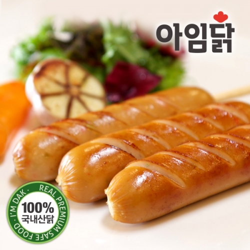 [아임닭] 매콤 참숯훈제 닭가슴살 꼬치형 소시지 (70g x 100팩)