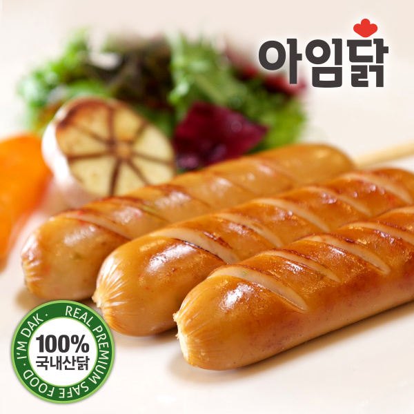 [아임닭] 매콤 참숯훈제 닭가슴살 꼬치형 소시지 (70g x 20팩)