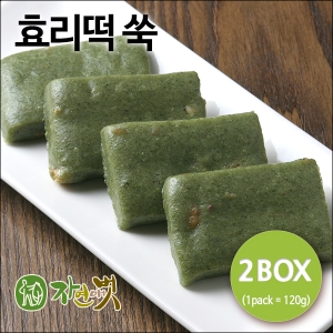 [자연애벗] 효리떡 (쑥) 120g x 12팩 (2박스)