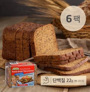 [아임닭] 아임웰 맛있는 독일식 100% 통 호밀빵 메스테마허 (6팩)