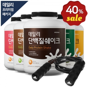 [스포맥스] 데일리 단백질쉐이크 3kg + 줄넘기 프리미엄 패키지