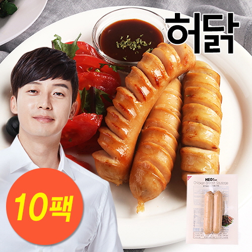 [허닭] 불고기맛 닭가슴살 소시지 10팩