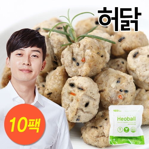 [허닭] 흑미 야채 치킨 볼 1kg (100g×10팩)