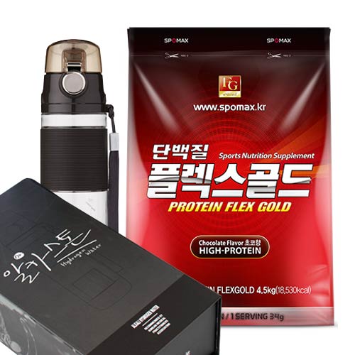 [스포맥스] [건강 라이프 패키지] 단백질 플렉스골드 4.5kg x 알카스톤 600ml