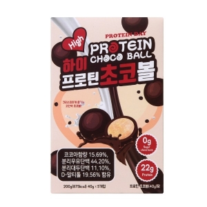 [프로틴데이] 무설탕 하이 프로틴 초코볼 40g x 5봉