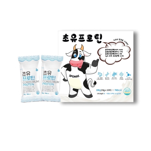 [스포맥스] 초유프로틴 10포 190g 단백질보충제