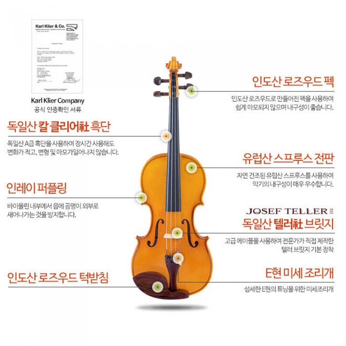 심로 바이올린 초보용 중급용 SN-Master 정품