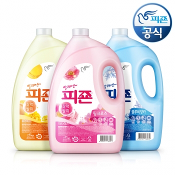 피죤 섬유유연제 3100mlx3개(향4종택) +메쉬 파우치