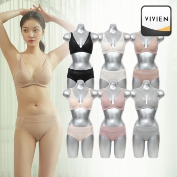 비비안 컴포트 라이크라 군살보정 브라팬티세트 (브라1+팬티1)