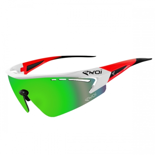 에코이 멀티 스포츠 아이웨어 RS1 화이트/레드/그린 (EKOI MULTI SPORTS EYEWEAR RS1 WHITE/RED/GREEN)