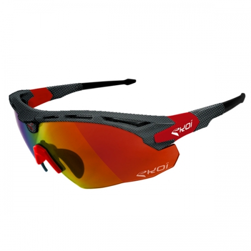 에코이 멀티 스포츠 아이웨어 게라 카본 블랙/레드/오렌지 (EKOI MULTI SPORTS EYEWEAR GUERRA CARBON BLACK/RED/ORANGE)