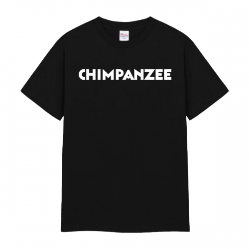 침팬지 반팔 티셔츠 블랙 (CHIMPANZEE Short Sleeve T-Shirts - Black)
