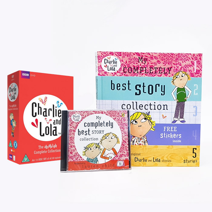 [DVD] 찰리와 롤라 (Charlie and Lola) DVD 11종+찰리와 롤리 베스트 스토리 영어책 5종 합본+오디오CD / 영어자막, 무자막 / 유아영어DVD