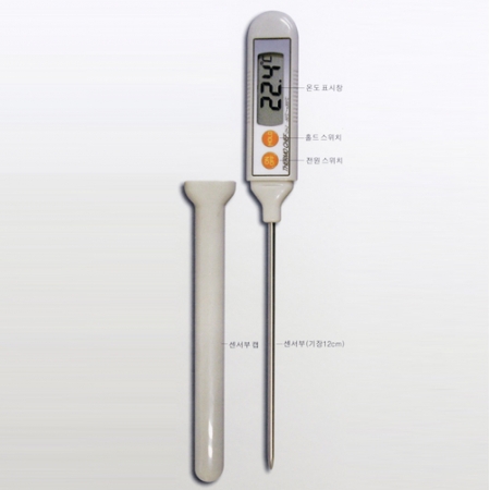 [온도계] 탐침 온도계 HDT-1 / 음식물 온도측정 / 튀김 기름 온도측정 / 지표 온도측정 / 수족관 관리