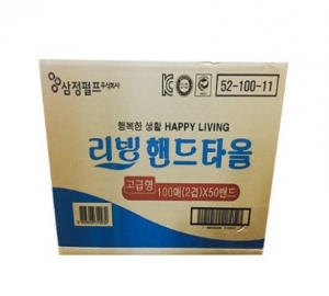 [선생님복지] 고급형 리빙 핸드타올 (100매X50속)