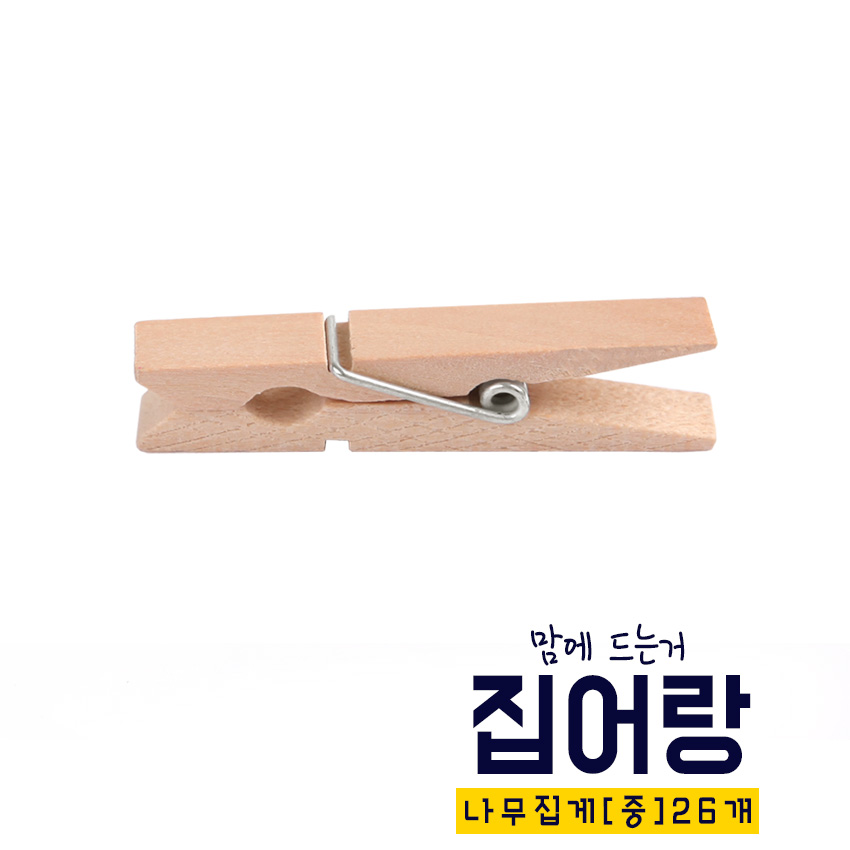 [아이스타인] 나무집게(중)