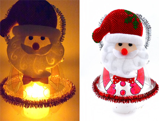 [미술샘] 산타 LED전등(5개이상구매가능)