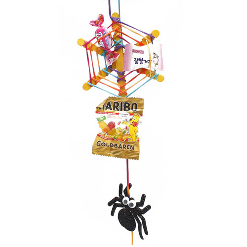 [아트드림] 색실 거미줄과 거미 / 할로윈 사탕선물 / 할로윈 파티 소품