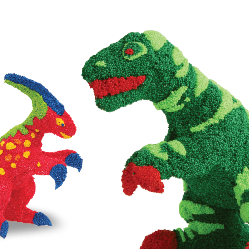 [풍선공예] 볼클레이 공룡 세트 (티라노사우르스 & 파라사우르스) *2개 / 3D 입체 공룡만들기 / 클레이 풍선공예