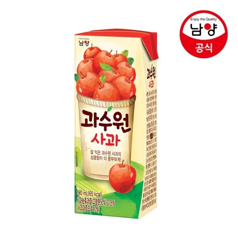 [선생님복지] [음료] 과수원 사과 (190ml/24팩)