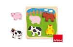 [edugood] 농장동물퍼즐 / 그림자퍼즐 / 연상퍼즐 / 바닥판 색상과 모양을 보고 연상되는 퍼즐을 맞춰요~!