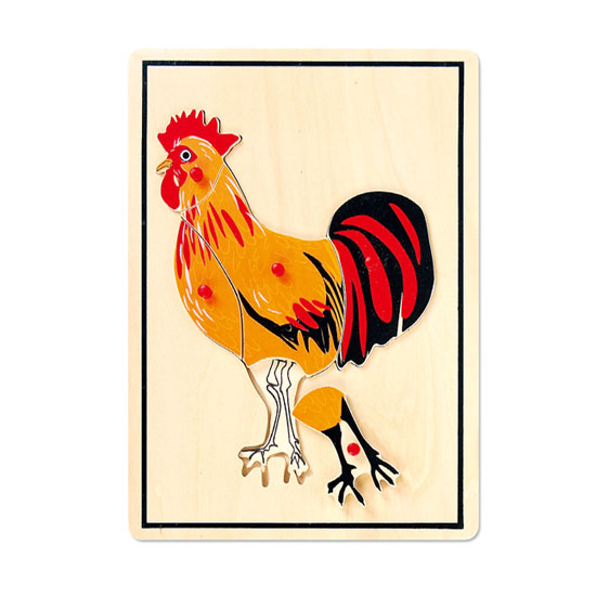 닭부위 손잡이퍼즐 / 닭꼭지퍼즐